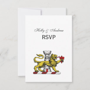 Lion Tower Fleur de Lis Crest Emblem C RSVP Kaartje