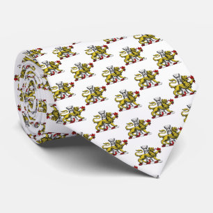 Lion Tower Fleur de Lis Crest Emblem C Stropdas