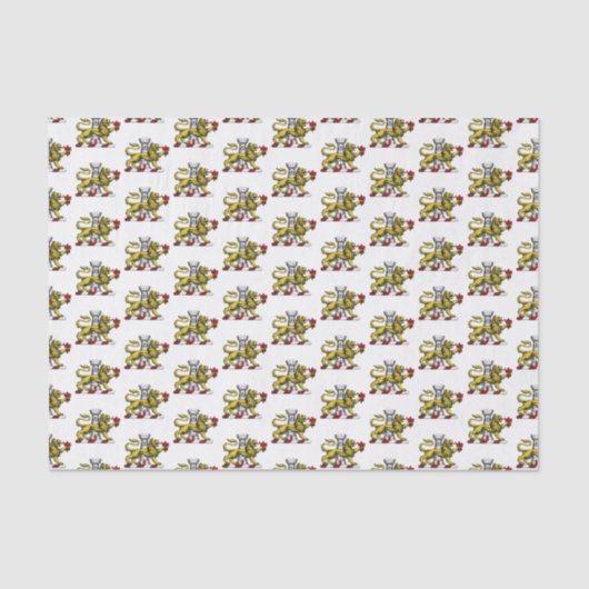 Lion Tower Fleur de Lis Crest Emblem C Tissuepapier (Voorkant)