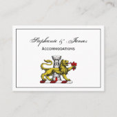Lion Tower Fleur de Lis Crest Emblem C Visitekaartje (Voorkant)