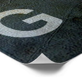 Lion Trendy Sjabloon Natuur Dierenfoto Koning Poster (Hoek)