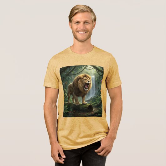 Lion Tri-Blend shirt (Voorkant volledig)