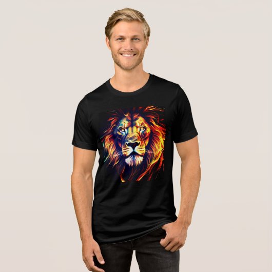 Lion Tri-Blend Shirt (Voorkant volledig)