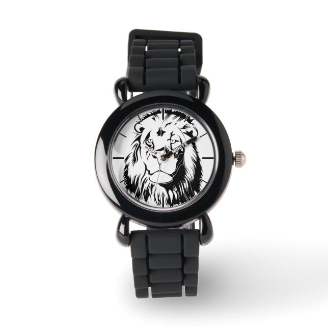Lion Tribal 002 Horloge (Voorkant)