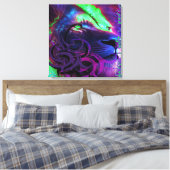 Lion tribal 333 fhxx lyonart oil bv canvas afdruk (Insitu (Slaapkamer))