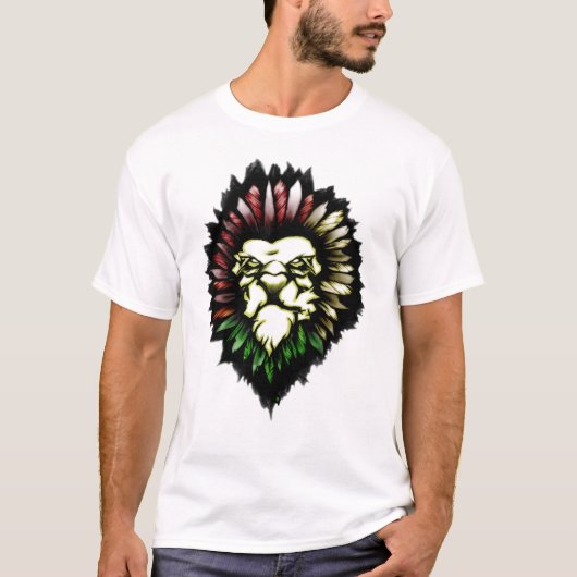 Lion TRIBAL TATTOO T-shirt (Voorkant)