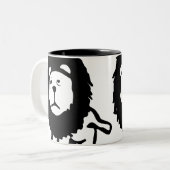 Lion Tweekleurige Koffiemok (Voorkant links)