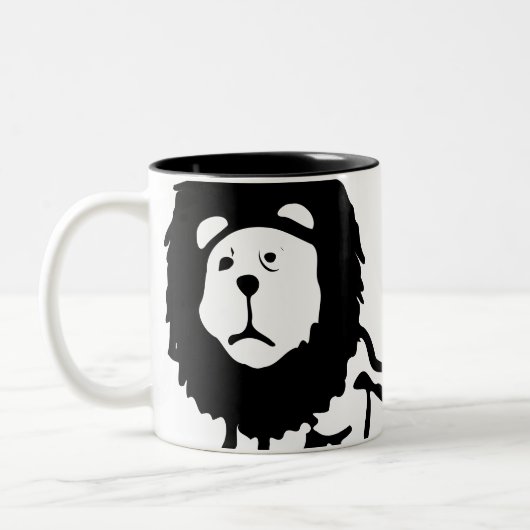 Lion Tweekleurige Koffiemok (Links)