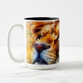 Lion Tweekleurige Koffiemok
