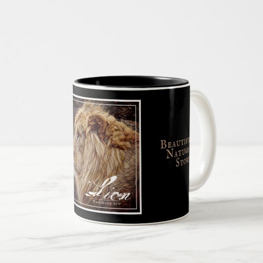 Lion [Two‐tone Mug] Tweekleurige Koffiemok (Voorkant rechts)