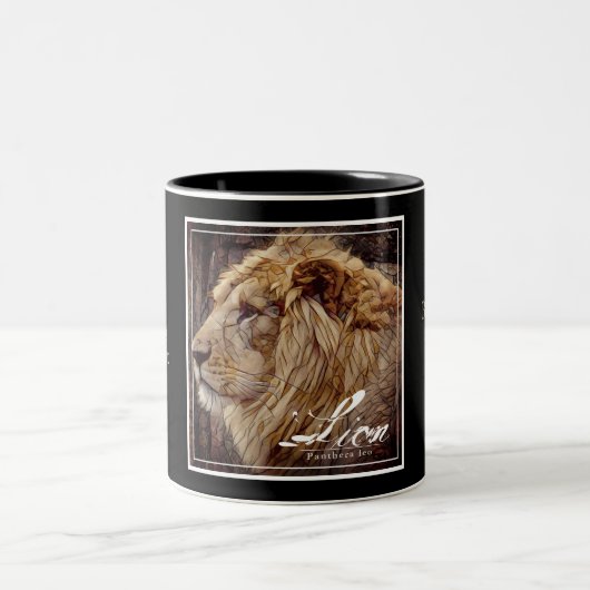 Lion [Two‐tone Mug] Tweekleurige Koffiemok (Center)