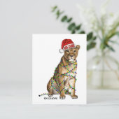 Lion - vakantiepas feestdagenkaart (Staand voorkant)