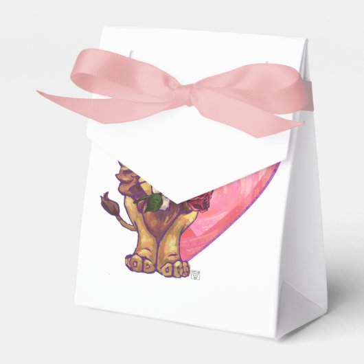 Lion Valentijnsdag Bedankdoosjes (Voorkant Zijde)