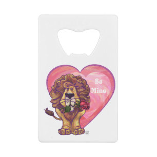 Lion Valentijnsdag Creditkaart Flessenopener