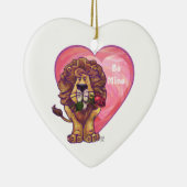 Lion Valentijnsdag Keramisch Ornament (Rechts)