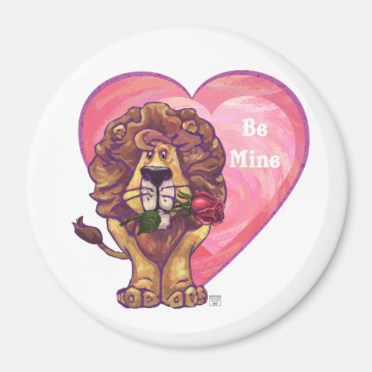 Lion Valentijnsdag Magneet (Voorkant)