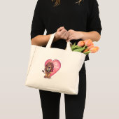 Lion Valentijnsdag Mini Tote Bag (Voorkant (product))