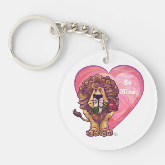 Lion Valentijnsdag Sleutelhanger (Voorkant)