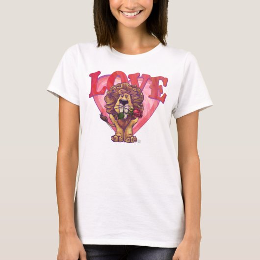Lion Valentijnsdag T-shirt (Voorkant)