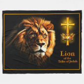 LION VAN DE TRIBE FLEECE DEKEN (Voorkant (Horizontaal))