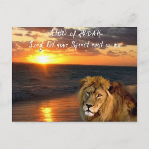 Lion van het Inspirerend Briefkaart Judah