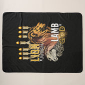 Lion van Judah Lamb van God Sherpa Blanket Deken (Voorkant (horizontaal))