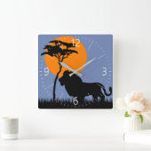 Lion Vierkante Klok (Huis)