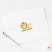 Lion Vierkante Sticker (Envelop)