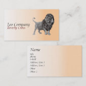 Lion Visitekaartje (Voorkant / Achterkant)