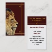 Lion Visitekaartje (Voorkant / Achterkant)