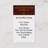 Lion Visitekaartje (Achterkant)