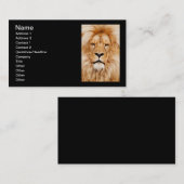 Lion Visitekaartjes Black (Voorkant / Achterkant)