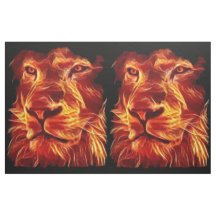 Lion vlamvuur op zwart