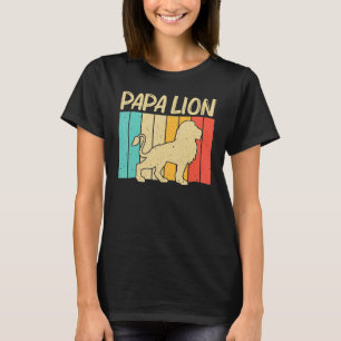 Lion voor mannen Papa Afrikaanse Safari dierentuin T-shirt