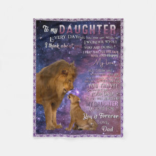 Lion voor mijn dochter elke dag fleece deken