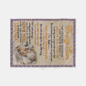 Lion voor mijn zoon, mijn kleine jongen gisteren b fleece deken (Voorkant (Horizontaal))