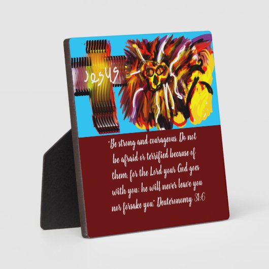 Lion wandelend briefkaart fotoplaat (Voorkant)