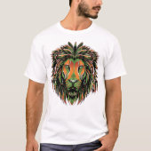 Lion Warrior Mannen T - Shirt. Leo T-Shirt. T-shirt (Voorkant)
