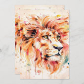 Lion Water Lion Art | Prachtige cadeau (Voorkant / Achterkant)