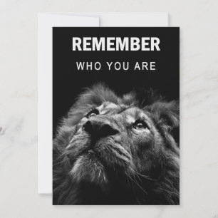 Lion weet wie je bent bedankkaart