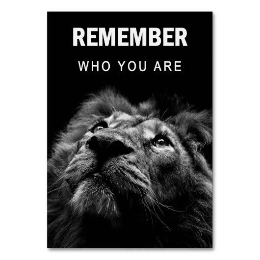 Lion weet wie je bent kaart (Voorkant)