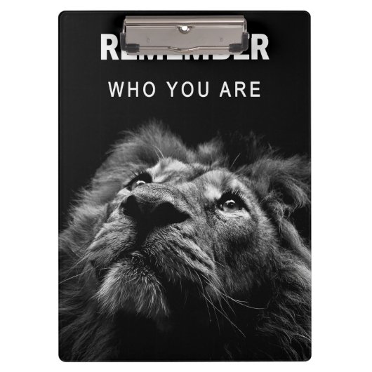Lion weet wie je bent klembord (Voorkant)