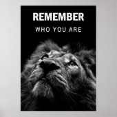 Lion weet wie je bent poster (Voorkant)