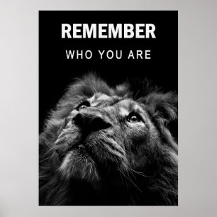Lion weet wie je bent poster