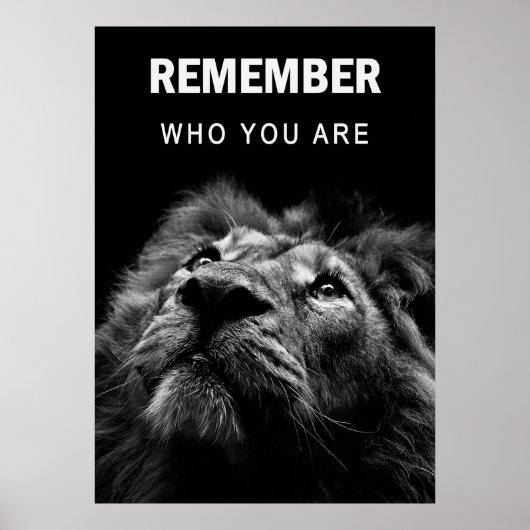 Lion weet wie je bent poster (Voorkant)