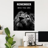 Lion weet wie je bent poster (Thuiskantoor)