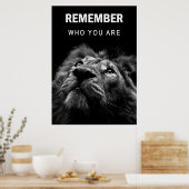 Lion weet wie je bent poster (Keuken)