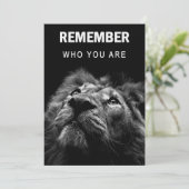 Lion weet wie je bent save the date (Staand voorkant)