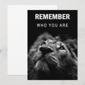 Lion weet wie je bent save the date (Voorkant / Achterkant)