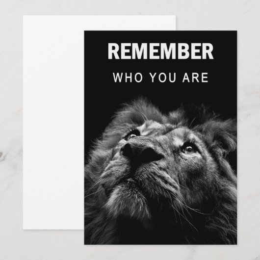 Lion weet wie je bent save the date (Voorkant / Achterkant)